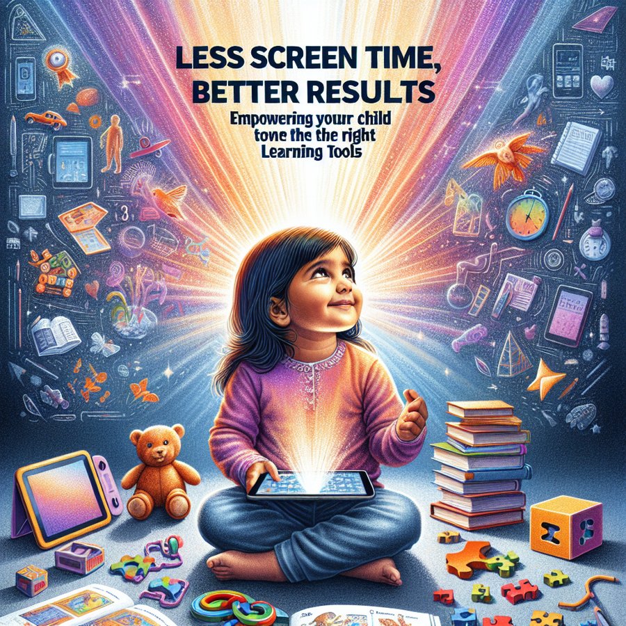 Less Screen Time, Better Results: Empowering your Child with the Right Learning Tools