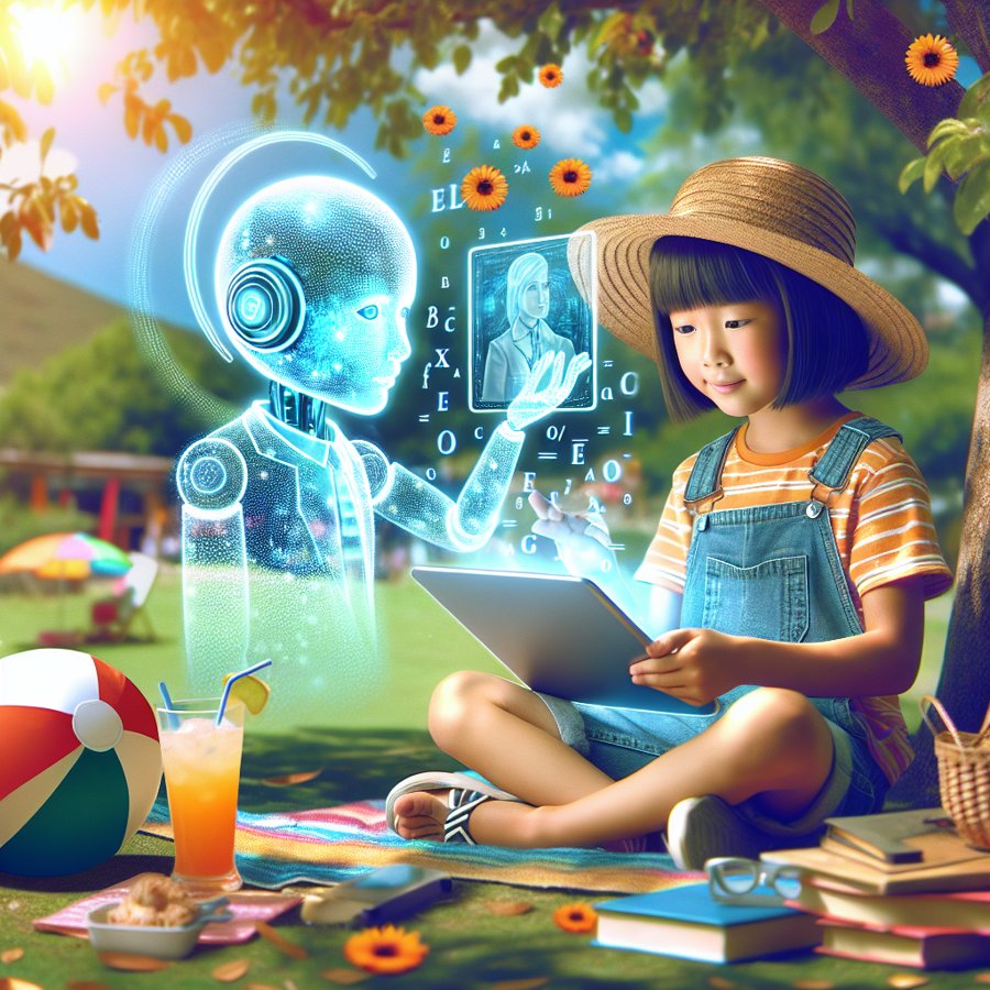 Capturing the Potential of Summer Screen Time with AI Tutoring